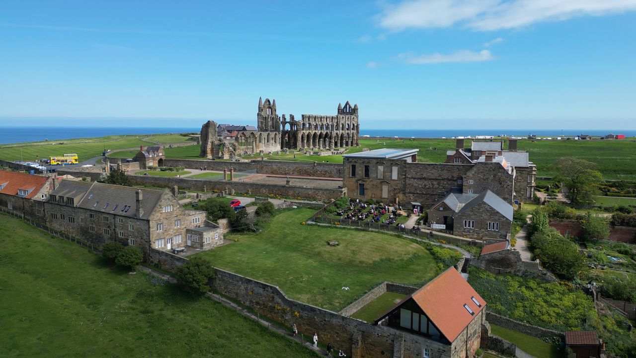 The Whitby Abbey in North Yorkshire National Park