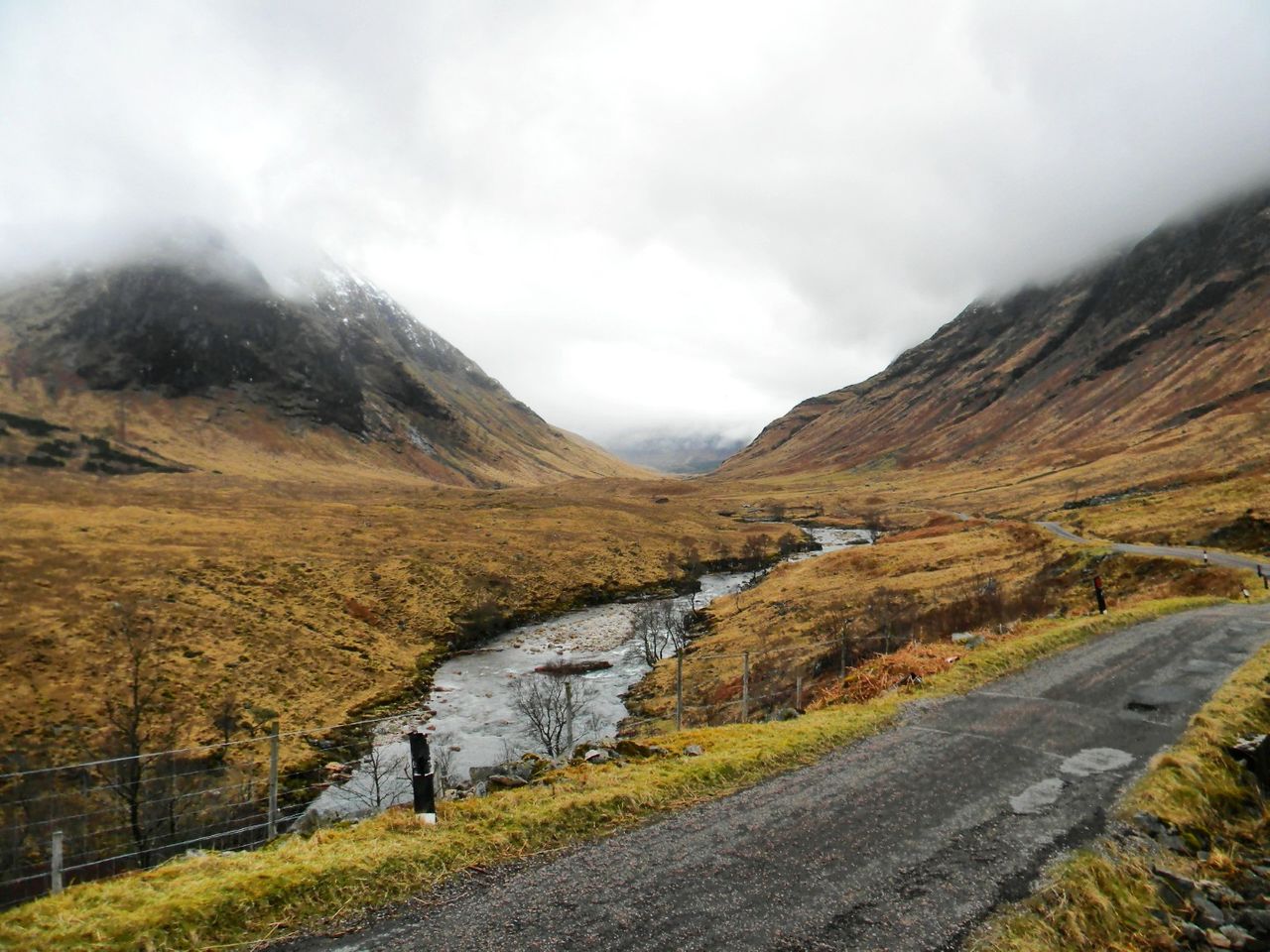 De Highlands mystiek in de winter.