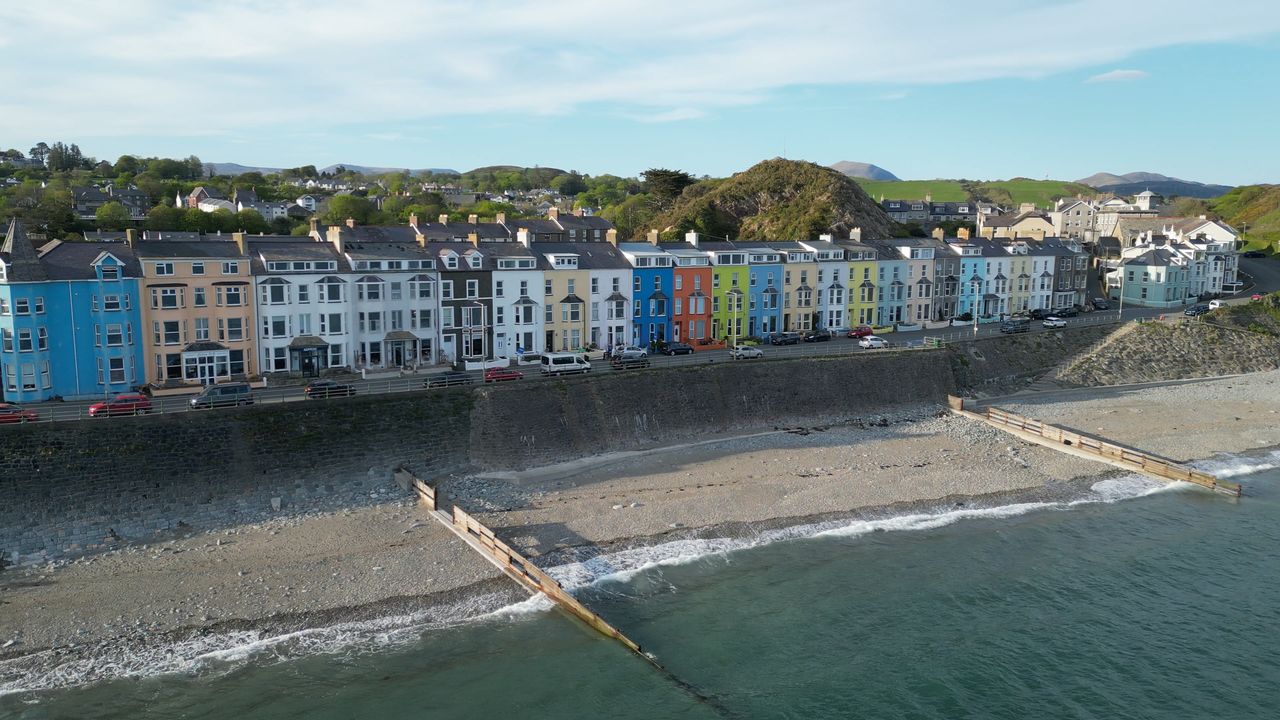 Criccieth langs de Noordwest kust van Wales