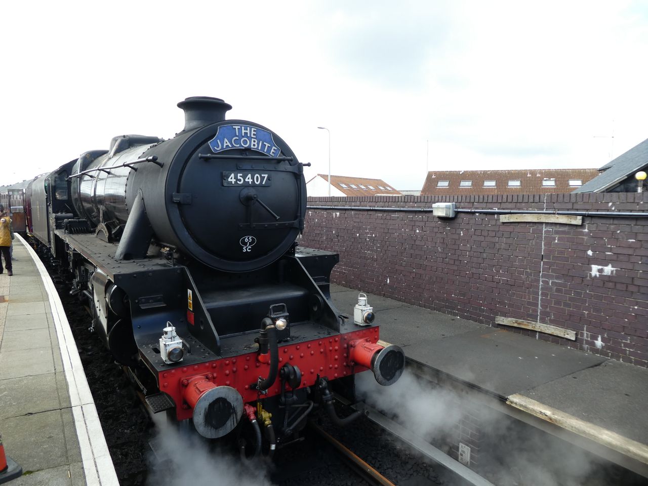 De Jacobite stoomtrein op de West Highland Line richting Mallaig