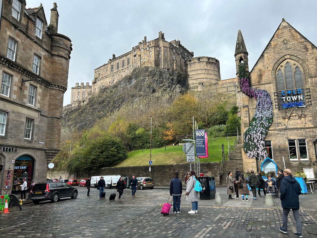 Edinburgh Castle gezien vanaf de 